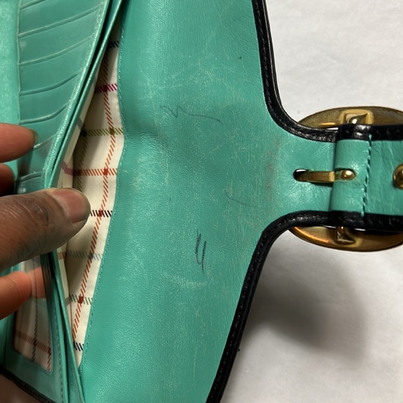 Coach women folded canvas/ leather wallet used - Picture 7 of 12